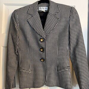 Christian Dior Black and White Blazer / Jacket - Size 2